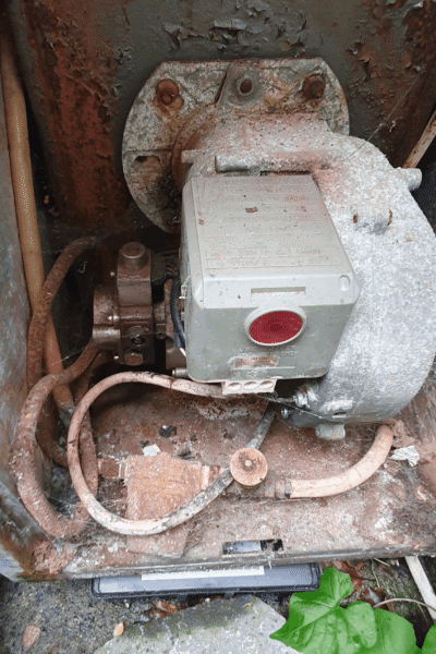 Before & After – Soot build-up removed from heat exchanger